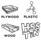 Wiertła-piły HSS-TiN, 5-8 mm, zestaw 3 szt.