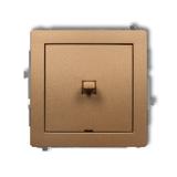 DECO Mechanizm łącznika jednobiegunowego w stylu amerykańskim złoty metalik