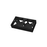 IMPRESJA Puszka instalacyjna podwójna - kolor czarny metalik