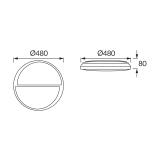 Plafoniera SMD LED POLAR LED C 48W