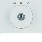 K.1 Płytka czołowa z kluczykiem do łącznika żaluzjowego obrotowego, biały