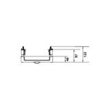 univers N Blok dla szyn zbiorczych poziomych 12/20/30x5/10mm 60mm 1-pol. 150x250mm UE11E0 HAGER