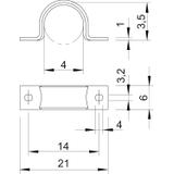 WN 7855/B, UCHWYTY DO PRZEW.4MM OC.G.Ż.CHR.