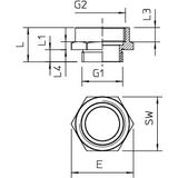 165 ADA PG21-M32, Adapter MOS.NIKL.