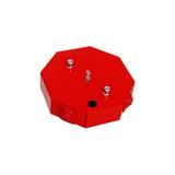 PIP-1AN B3x2x4 Puszka przeciwpożarowa, ośmiokątna, E90, z bezpiecznikiem 0,375A, 3x2x4 mm2, 123x115x SIMET