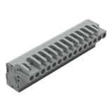 MCS-MIDI Classic gniazdo kątowe 15-bieg. szare raster 5 mm /25szt./ WAGO