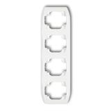 TREND Ramka pionowa poczwórna biała