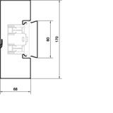 tehalit.BRS Podstawa 170mm, stalowa, biała