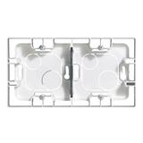 NILOE - PUSZKA NATYNKOWA PODWÓJNA BIAŁA, Legrand