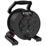 PRZEDŁUŻACZ ZWIJANY JEDNOFAZOWY TYP „XREEL” - WYJŚCIE 4xGS Z TER. Wejście 30 mb H05RR-F 3x1,5 (OW) wtyczka gumowa 16A IP54 92501H48163 PCE