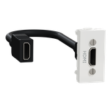 Nowa Unica, Gniazdo HDMI 1 moduł, białe
