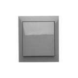 Simon Aquaclick Przycisk zwierny bez piktogramu 10AX 250V zaciski śrubowe, szary