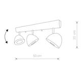 Nowodvorski plafon (reflektorki) Vespa III 3xGU10/ES111 biały 9592