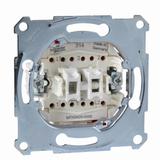 Merten, mechanizm łącznika podwójnego schodowego, zacisk bezśrubowy