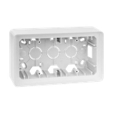 Simon 82 Puszka natynkowa 2-krotna biały