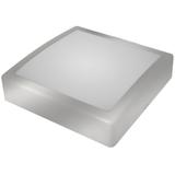 Oprawa oświetleniowa IRYS LED srebrny pierścień, klosz mleczny b.neutralny 13W