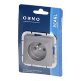 Gniazdo pojedyncze podtynkowe 2P+Z Pearl, 16A, 250V, PT-16P, antracyt