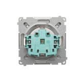 Simon Basic Gniazdo wtyczkowe Schuko do wersji IP44 16A 250Vzaciski śrubowe stal inox. Klapka transparentna BMGSZ1B.01/21A KONTAKT