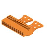 SCZ 3.81/11/180GZE SN OR BX Wtyk PCB (złącze wiązki), 3.81 mm, Liczba biegunów: 11, Przyłącze z jarzmem /50szt./ 1237090000 WEIDMÜLLER