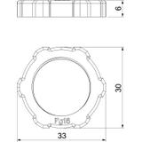116 VDE, PRZECIWNAKRĘTKA PG16 POLIAMID SZ