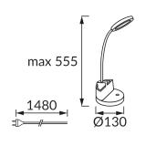 Lampka biurkowa SMD LED LABOR LED WHITE 8W