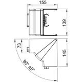 GK-IH70130RW, Naroże wewnętrzne ruchome