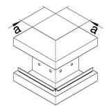 tehalit.BRS Kąt zewnętrzny 85x130 stal ocynk BRS851303VERZ HAGER