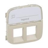 Valena Allure Plakietka Kremowa Gniazda Podwójnego 2Xrj11 Lub 2Xrj45 Lub Rj11/Rj45 Z Etykietą 755486 LEGRAND