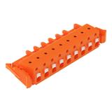 1-przewodowe gniazdo przycisk Push-in CAGE CLAMP pomarańczowa /25szt./ 2231-709/037-000 WAGO