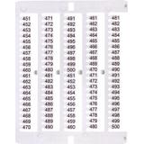 Oznacznik 451 do 500 (100 szt.) ES-NU0851451 003903086 ETI