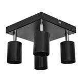 DOA SP 4, oprawa ścienno-sufitowa, GU10 max. 4x50W, IP20, czarna, kwadrat AD-OP-6348BGU10 ORNO