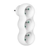 Rozgałęźnik bałwanek 3x2P+Z wtyczka górna biały OR-AE-13252 ORNO