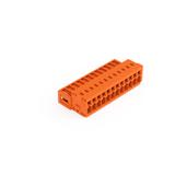 MCS-MINI Classic wtyk 12-bieg. pomarańczowy raster 3,81 mm /50szt./ WAGO