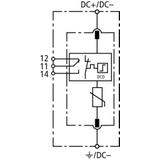 Ogranicznik przepięć typu 2, guard SE DC, 1-bieg. Uc 242 V DC 972125 DEHN