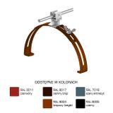 AN-15P/LA/S-N Uchwyt gąsior.rozsuw.Z-zatrz. H=3,5cm /LA/ szary