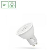 LED GU10 230V 3/5/7W CCT 38ST z soczewką SPECTRUM