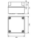 OH-1B.2 obudowa hermetyczna IP65 108x108x76 mm 29.16 OPATÓWEK