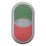 M22-DDL-GR Przycisk podwójny zielony/czerwony z samopowrotem i z możliwością podświetlenia 216698 EA