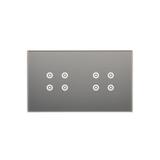 Simon 54 Touch Panel dotykowy S54 Touch 2 moduły 4 pola dotykowe + 4 pola dotykowe srebrna mgła DSTR244/71 KONTAKT