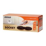 Gniazdo meblowe O8cm wpuszczane w blat z ładowarką indukcyjną ładowarką USB z 2 gniazdami A i C pr O