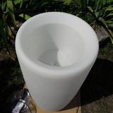 Nowodvorski lampa stojąca zewnętrzna (świecąca donica) Flowerpot M E27 biała 9712