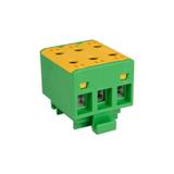Złączka przelotowa gwintowana na szynę AL/CU 75A 3x(1,5-16)mm2 WLZ35/3x16/Z-ielona 48.318 OPATÓWEK