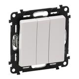 VALENA LIFE ŁĄCZNIK POTRÓJNY BIAŁY 10 AX - 250 V~, Legrand