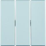 BERKER Q.x Klawisze do łącznika 3-klawiszowego aluminium aksamit lakierowana 16656084 HAGER