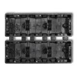 DECO Puszka instalacyjna podtynkowa 6 krotna (3 poziom, 2 pion) czarna