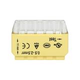 Złączka instalacyjna wciskana 5-przewodowa;Na drut 0,75-2,5mm2; IEC 300V/24A; 10 szt. OR-SZ-8004/5/1