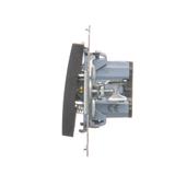 Simon 54 Przycisk pojedynczy zwierny bez piktogramu 16A z. śrub. antracyt