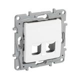 Niloe/Niloe Selection Gniazdo 2Xkeystone Bez Modułów Białe 664765 LEGRAND