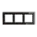 "DECO Ramka potrójna transparentna DECO Art - efekt szkła (ramka: transparentna