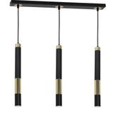 Milagro lampa wisząca Dallas 3xGU10 czarno/złota MLP6547